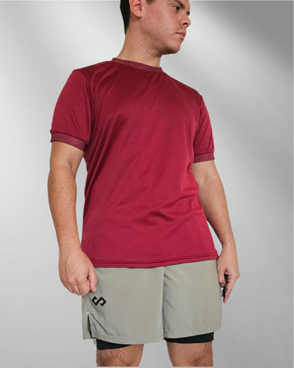 Playera deportiva Rojo Tinto