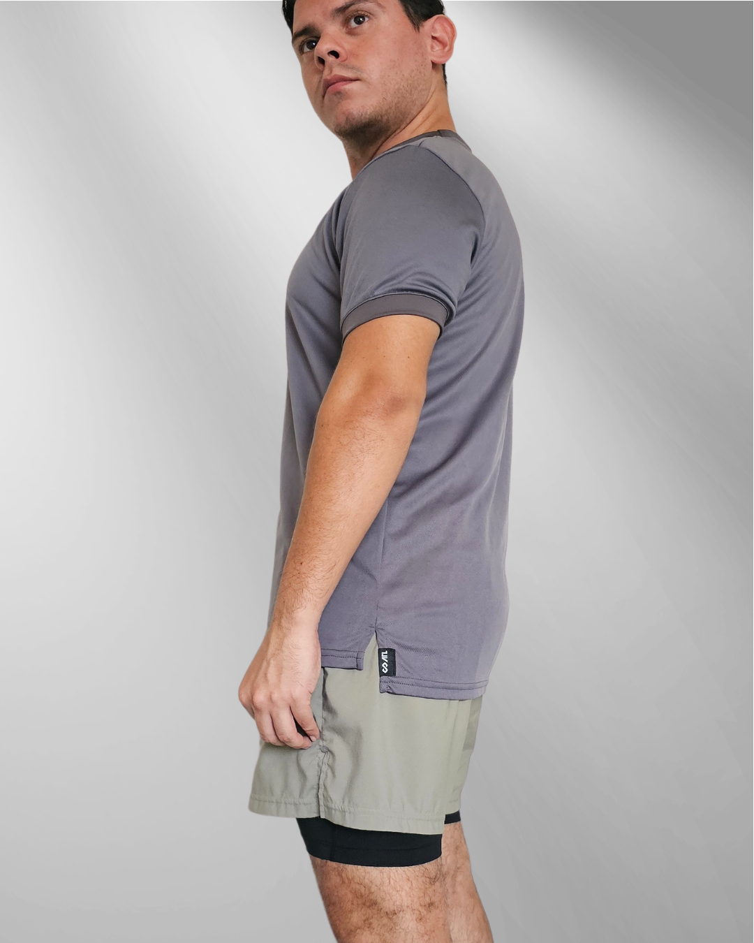 Playera deportiva Gris