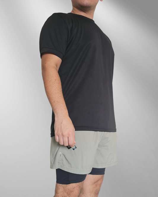 Playera deportiva Negra