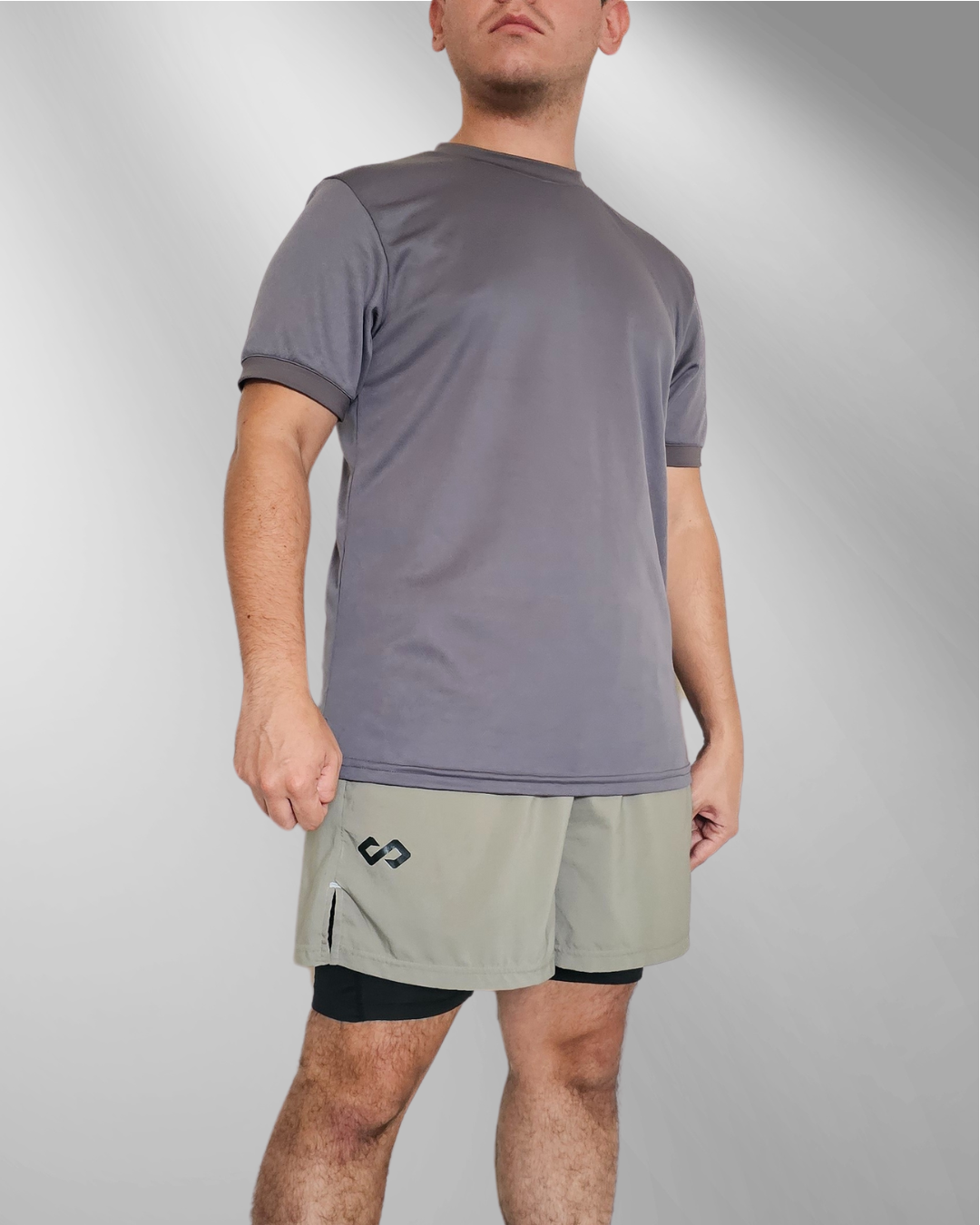 Playera deportiva Gris