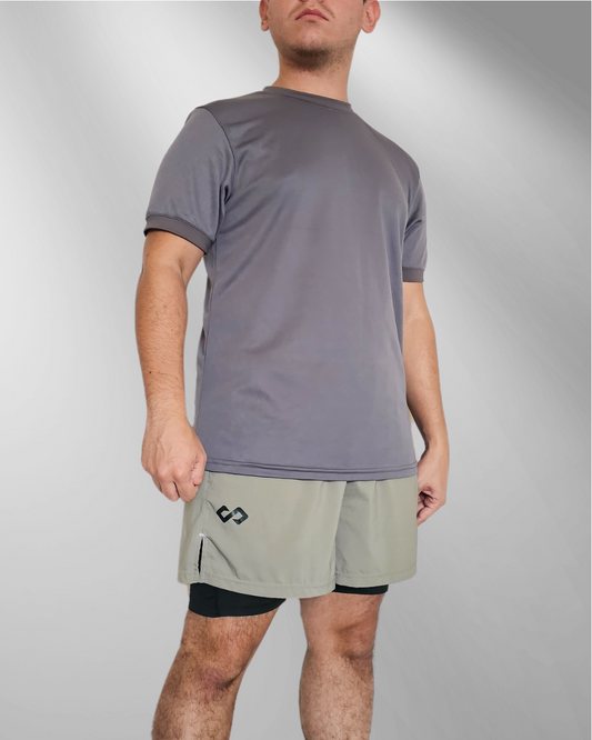 Playera deportiva Gris