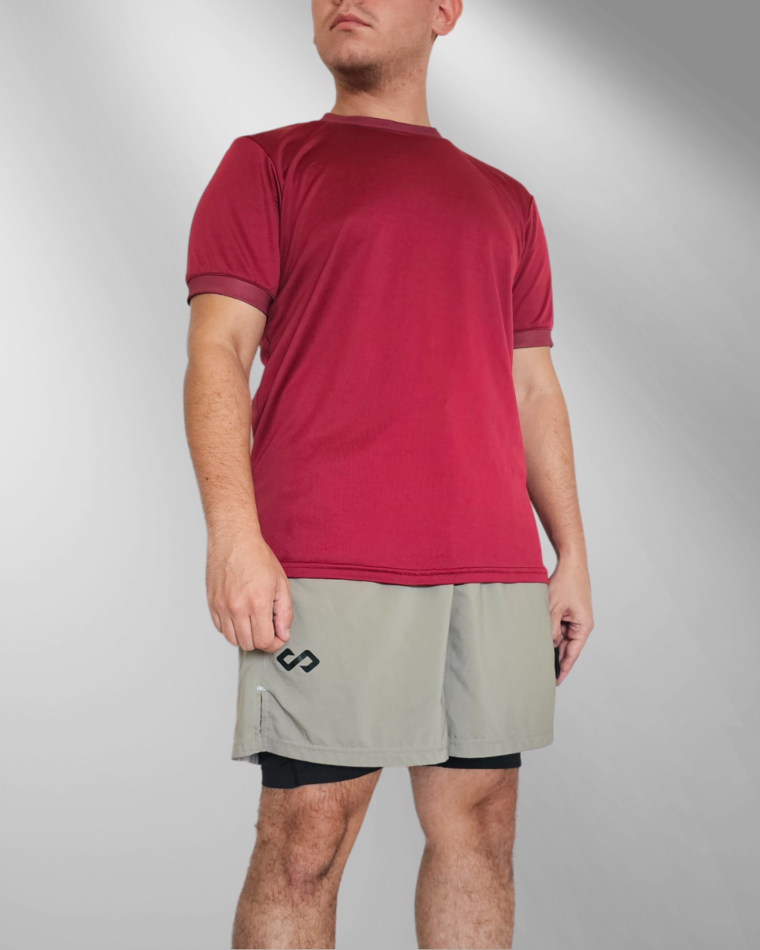 Playera deportiva Rojo Tinto