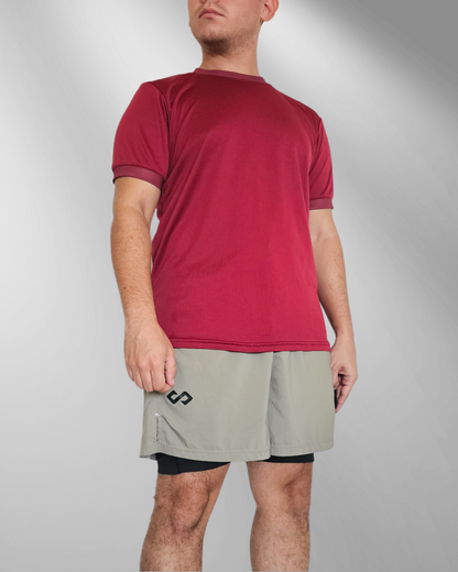 Playera deportiva Rojo Tinto