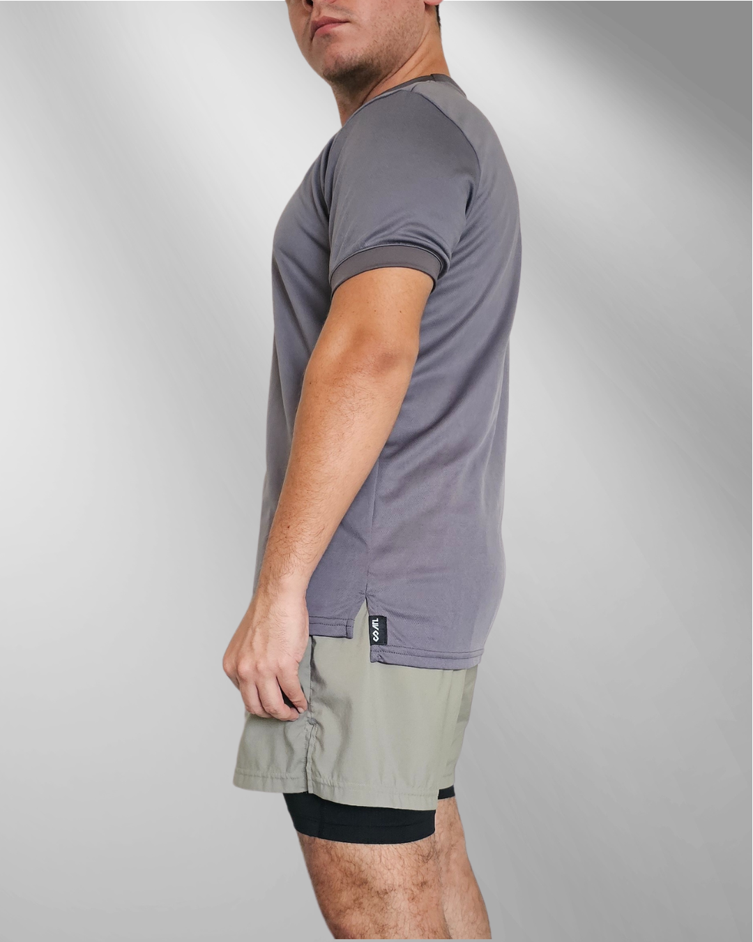 Playera deportiva Gris