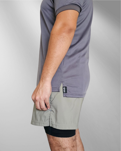 Playera deportiva Gris