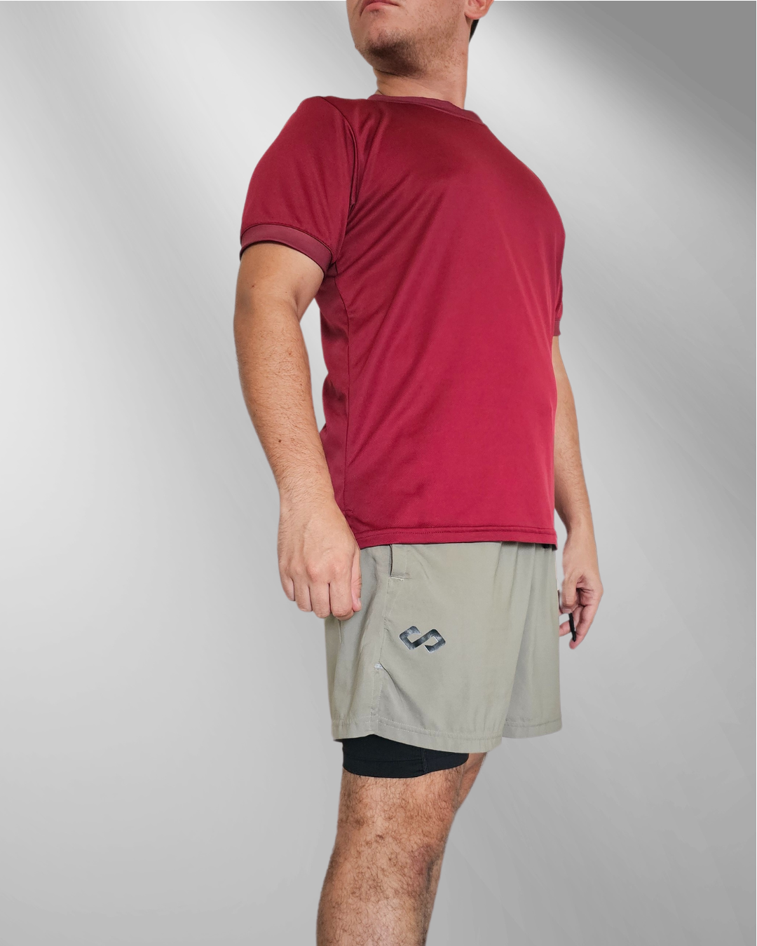 Playera deportiva Rojo Tinto